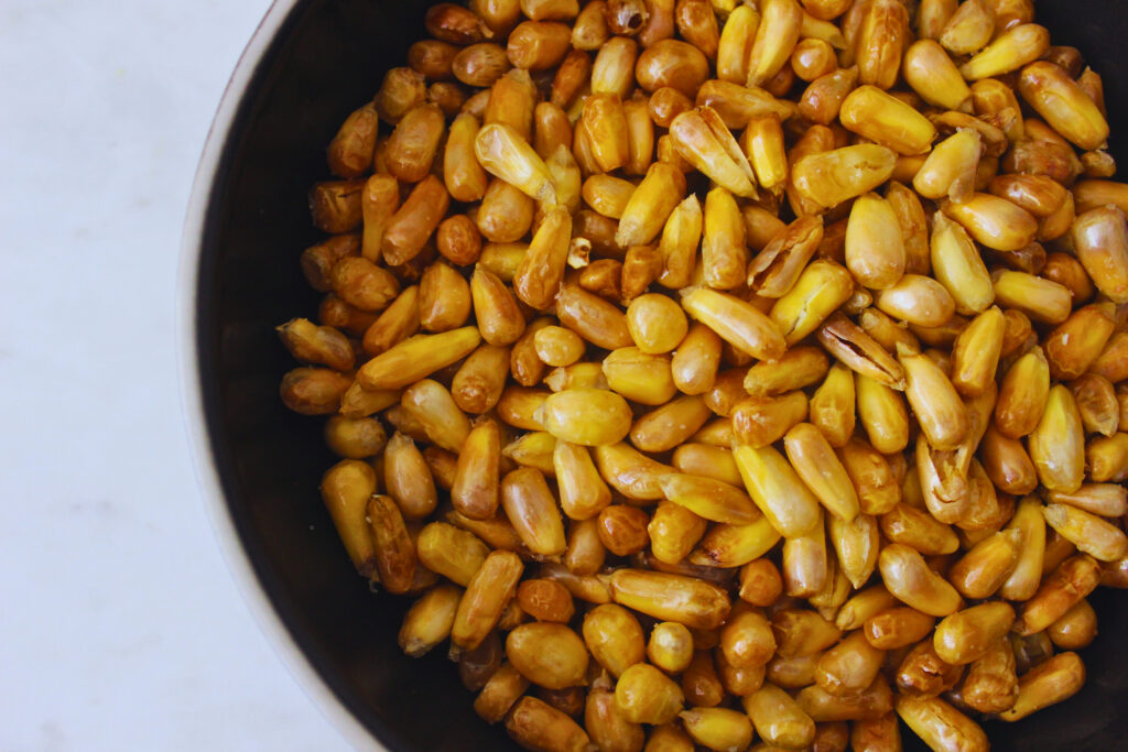 Image of Peruvian canchitas perfectly cooked