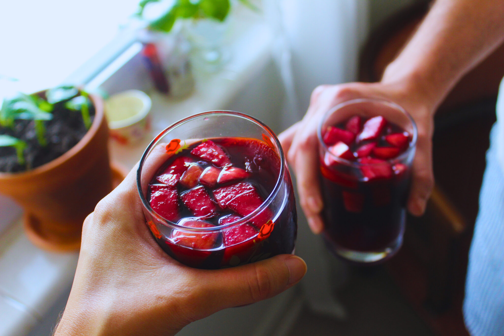 Spanish Red Wine Sangria - Some Vegan Couple