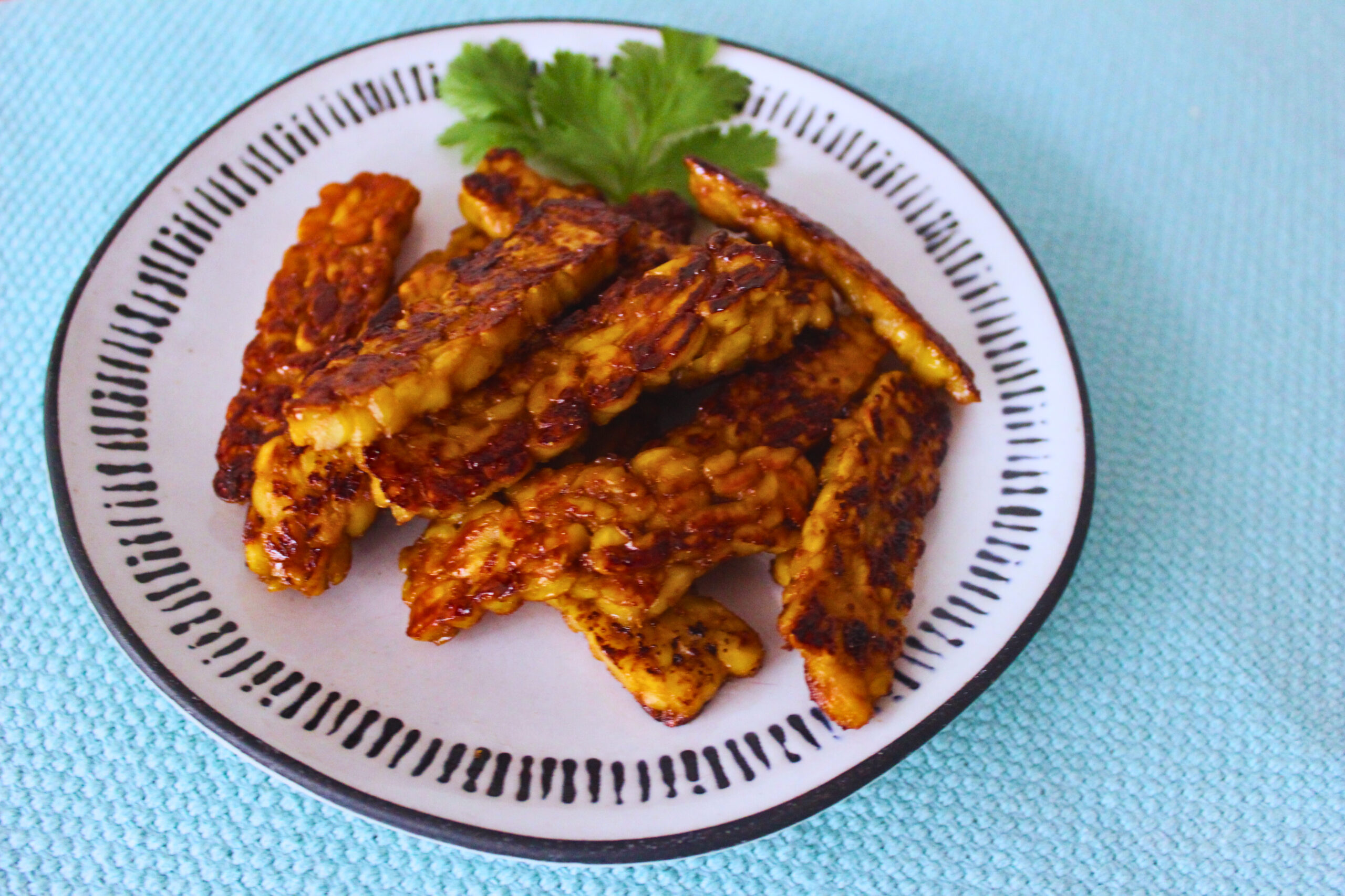 Image: Tempeh Bacon on plate