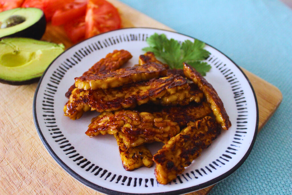 Image: Tempeh Bacon on plate