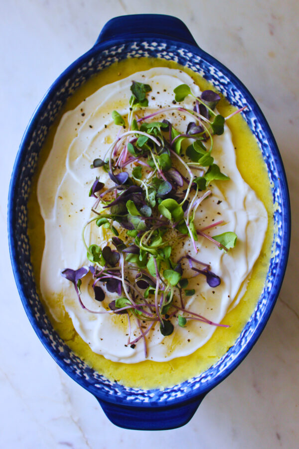image of Peruvian-inspired potato and heart of palm casserole